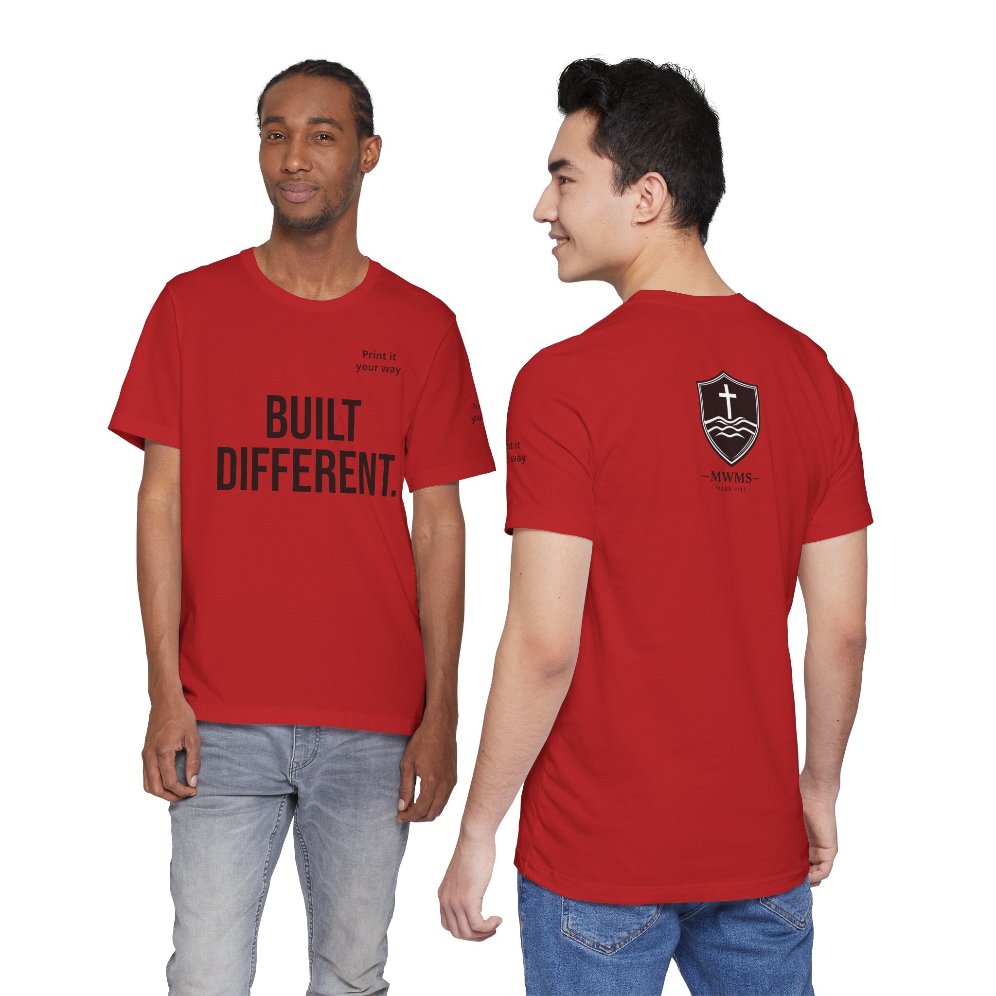 Personalized- BUILT DIFFERENT. | Master the Storm™ Graphic Tee