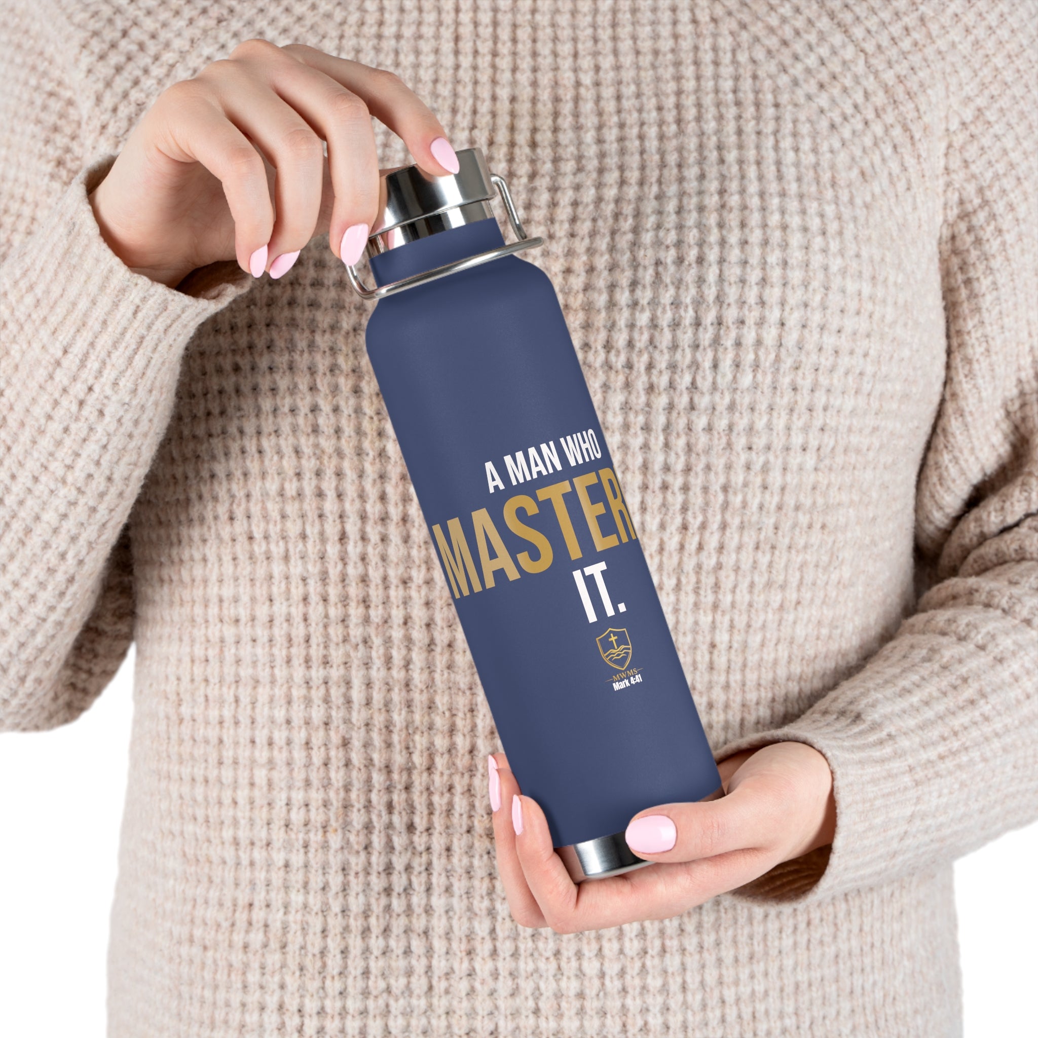 A Man Who Masters the Storm™ Performance Vacuum Insulated Bottle — 22oz Stainless Steel