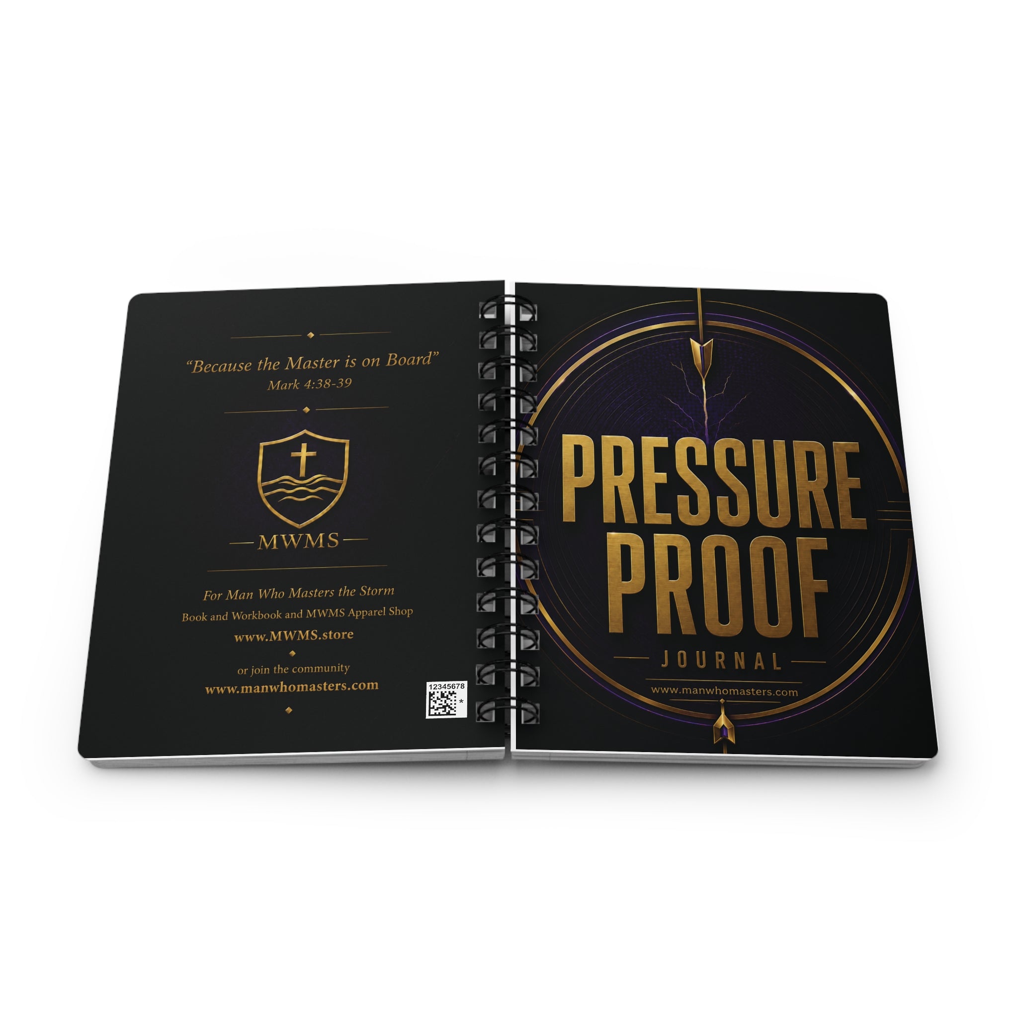 Pressure Proof— Spiral-Bound Christian Devotional Notebook