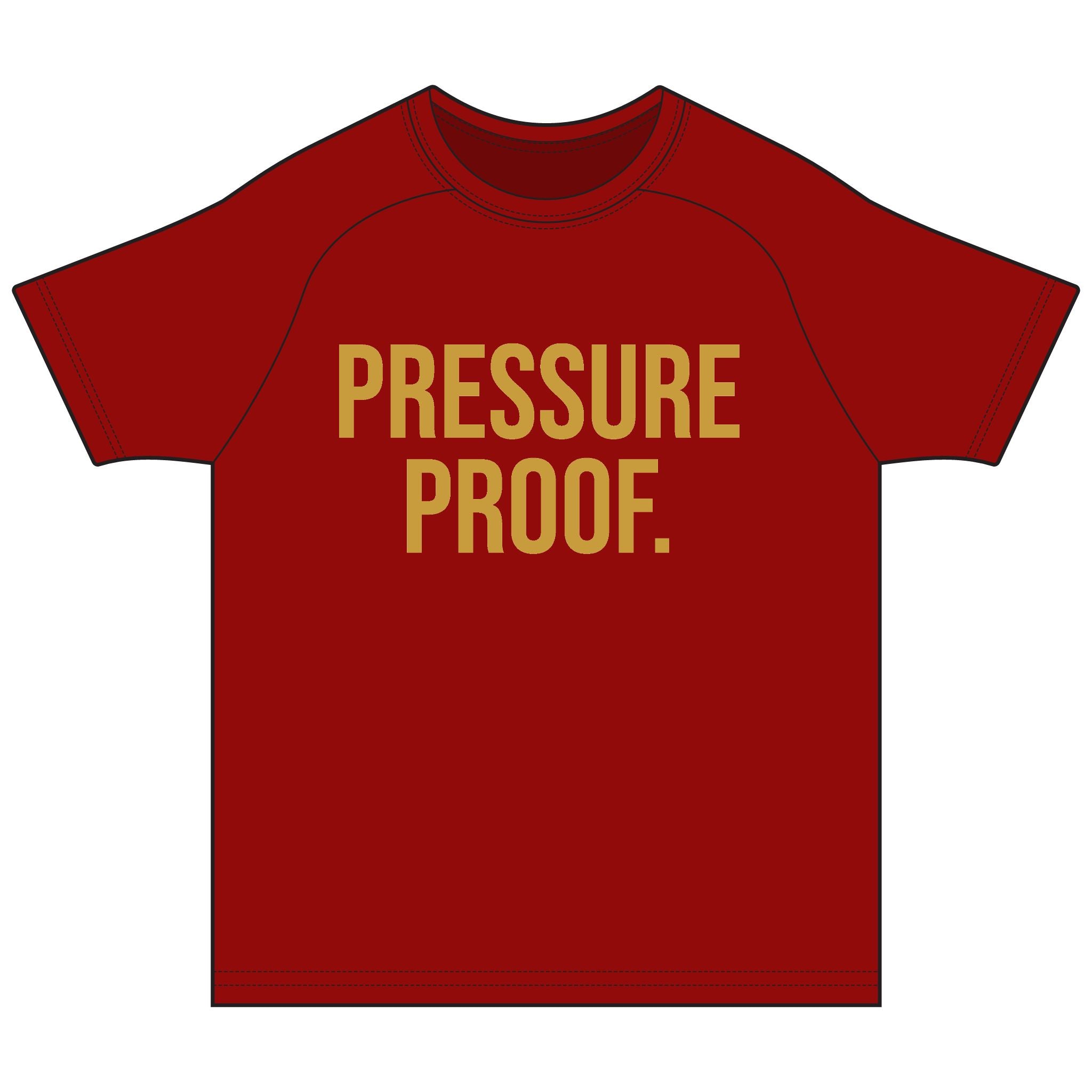 PRESSURE PROOF.  | Master the Storm™ Performance Training Tee