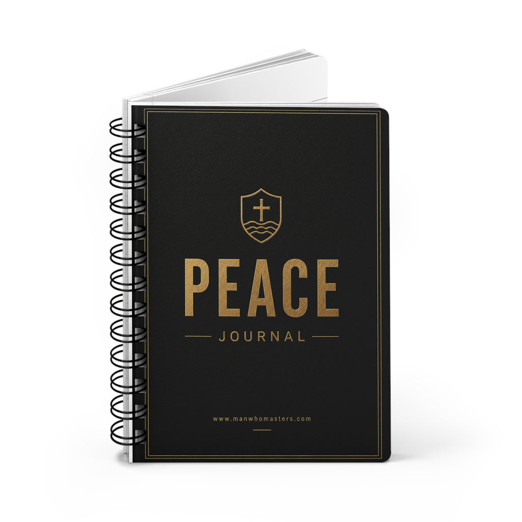 PEACE.— Spiral-Bound Christian Devotional Notebook