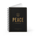 PEACE.— Spiral-Bound Christian Devotional Notebook