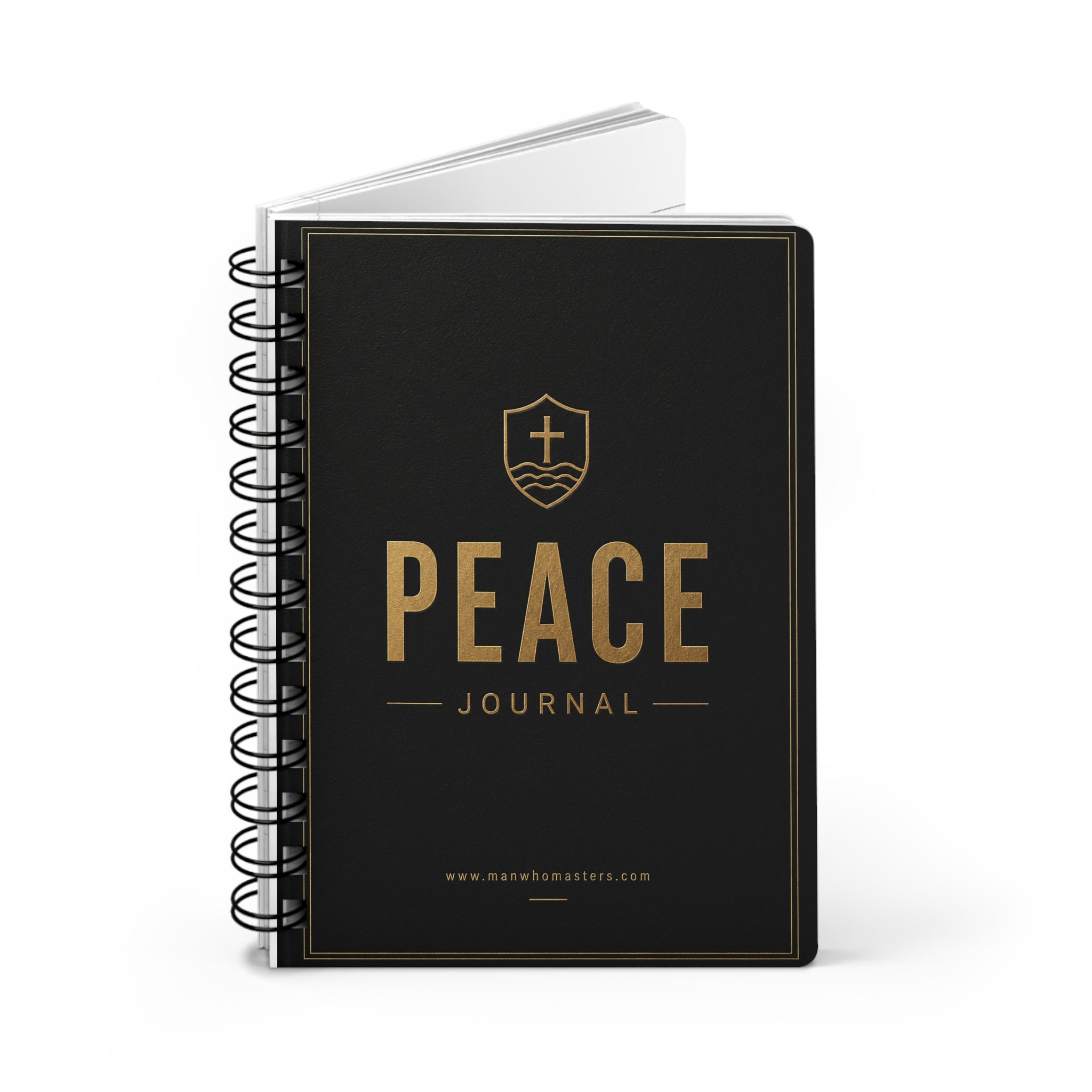 PEACE.— Spiral-Bound Christian Devotional Notebook
