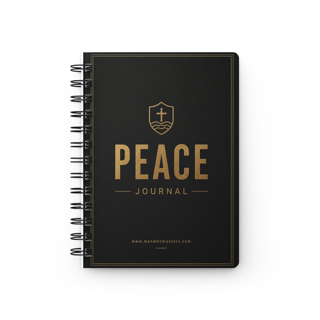 PEACE.— Spiral-Bound Christian Devotional Notebook
