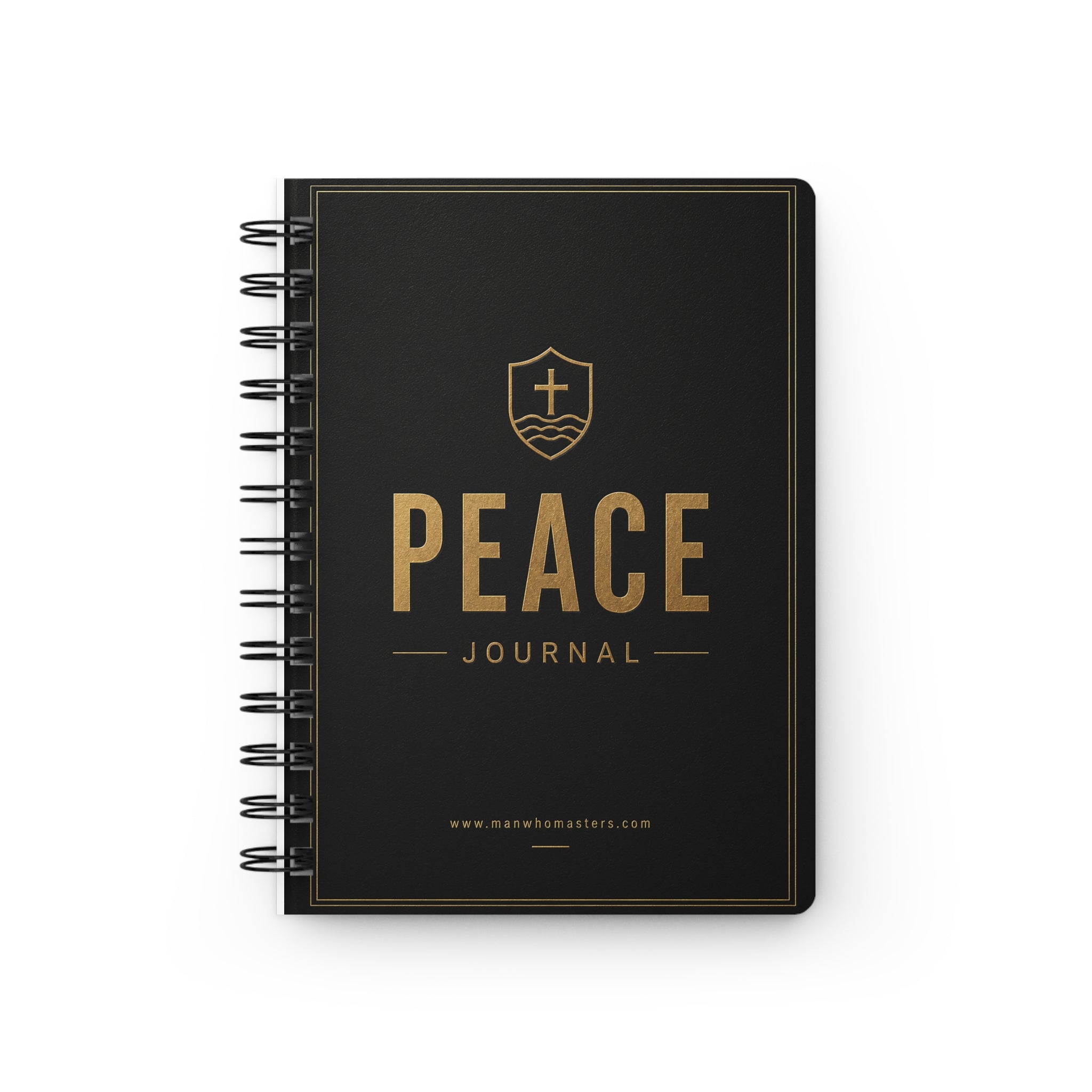 PEACE.— Spiral-Bound Christian Devotional Notebook