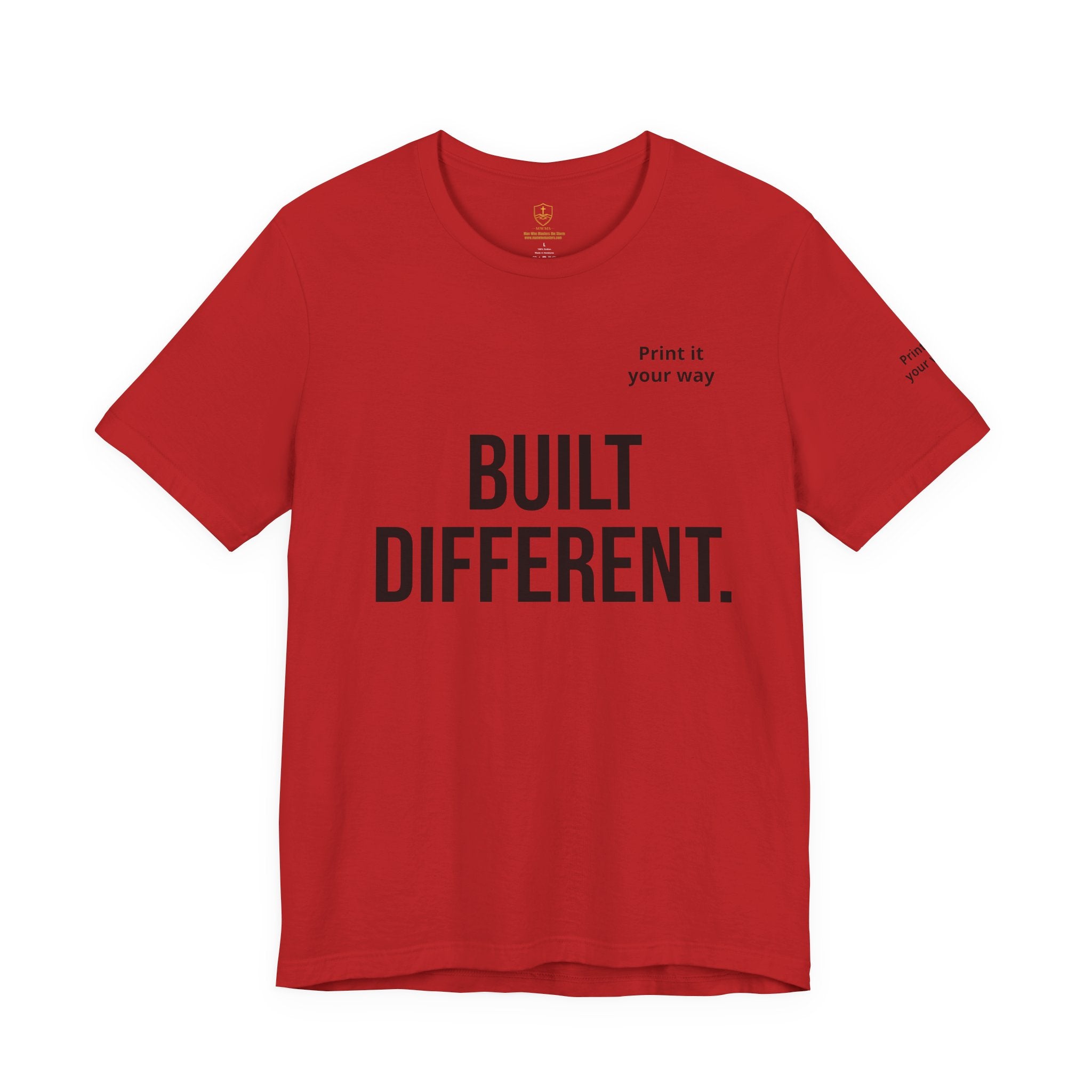 Personalized- BUILT DIFFERENT. | Master the Storm™ Graphic Tee