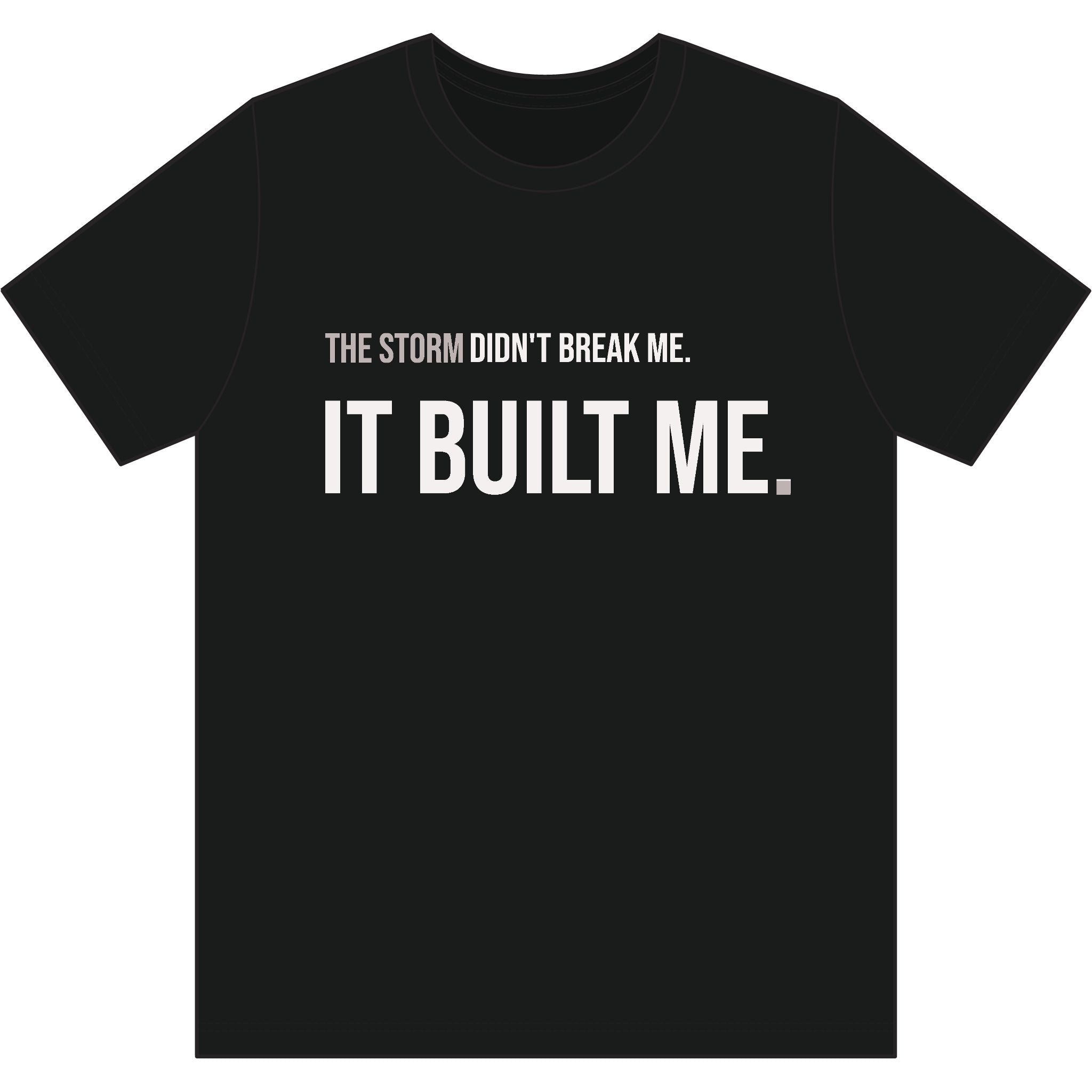 THE STORM DIDN'T BREAK ME. IT BUILT ME. | Performance Training Tee  | MASTER THE STORM™
