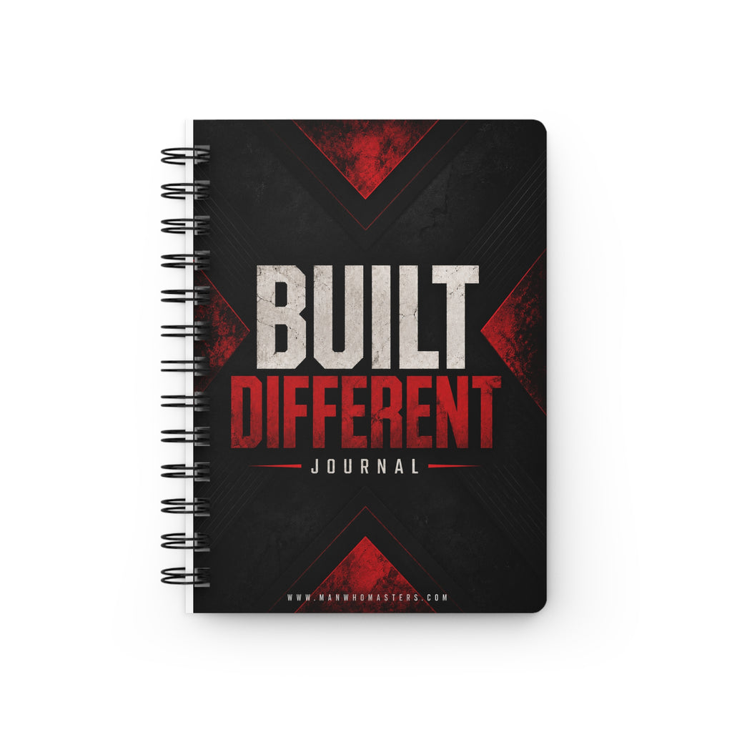 Built Different— Spiral-Bound Christian Devotional Notebook