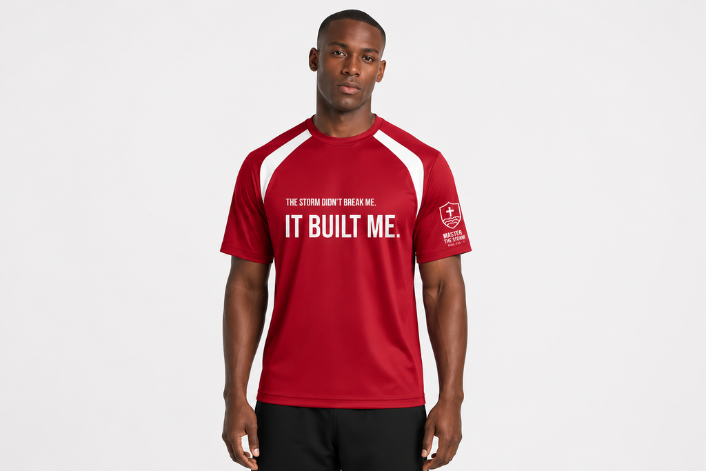 THE STORM DIDN'T BREAK ME. IT BUILT ME. | Performance Training Tee  | MASTER THE STORM™
