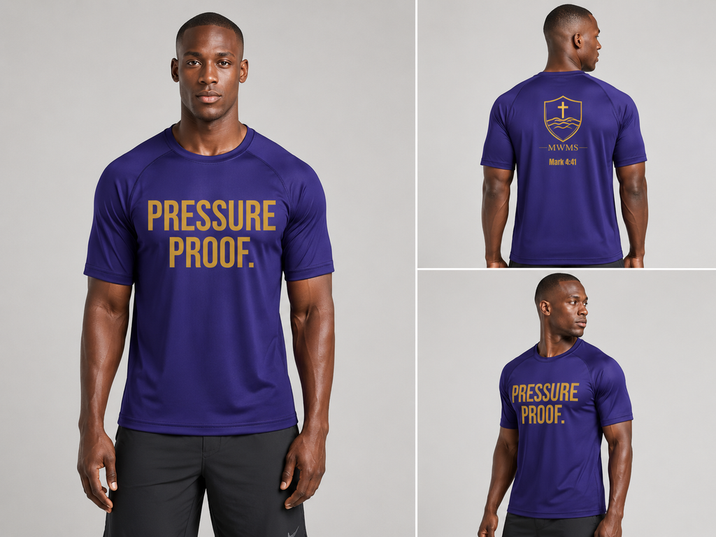 PRESSURE PROOF.  | Master the Storm™ Performance Training Tee