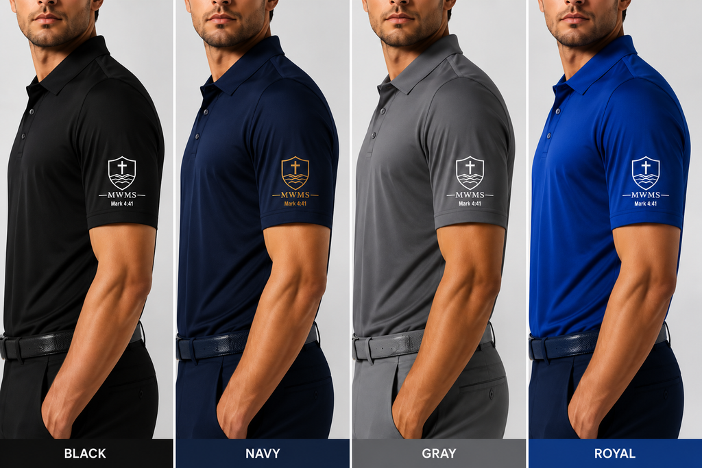 MWMS Golf Performance Polo — MWMS Mark 4:41 Embroidered
