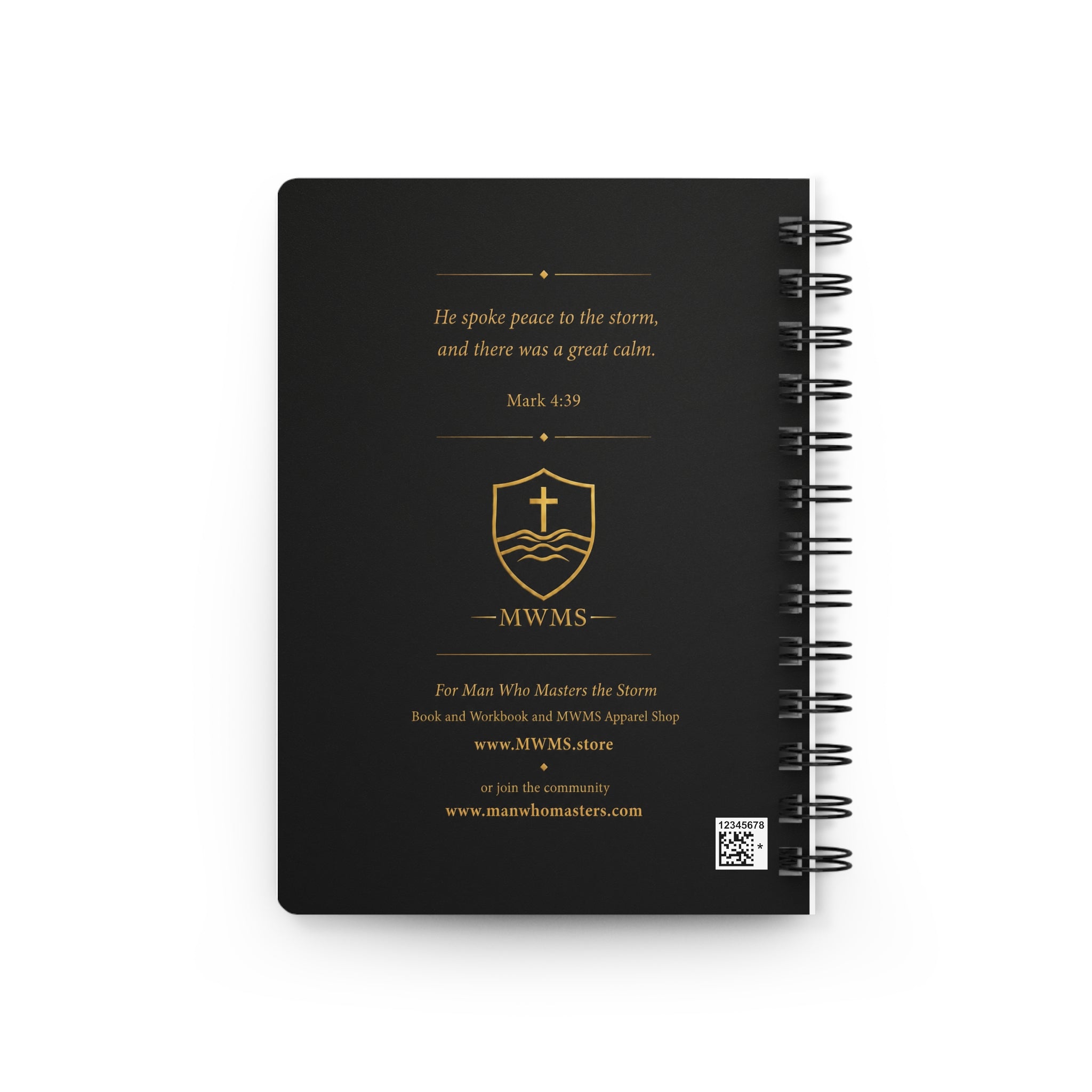 PEACE.— Spiral-Bound Christian Devotional Notebook