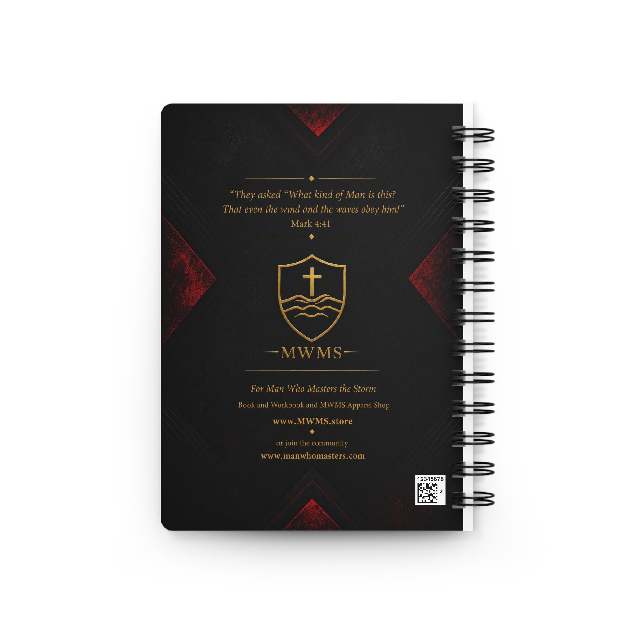 Built Different— Spiral-Bound Christian Devotional Notebook