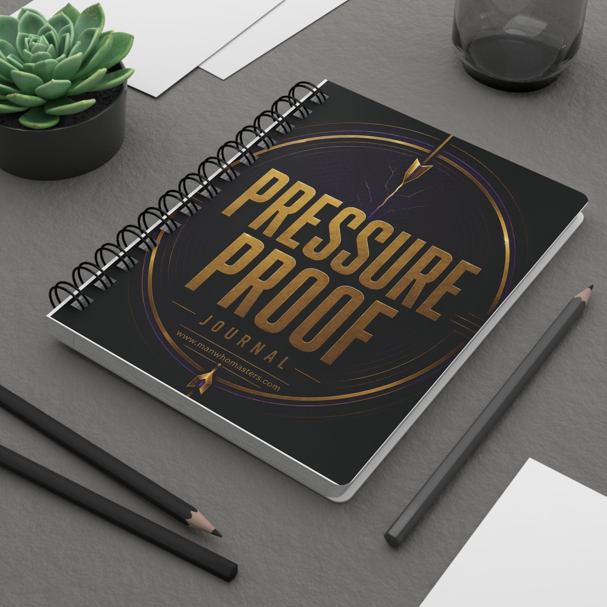 Pressure Proof— Spiral-Bound Christian Devotional Notebook
