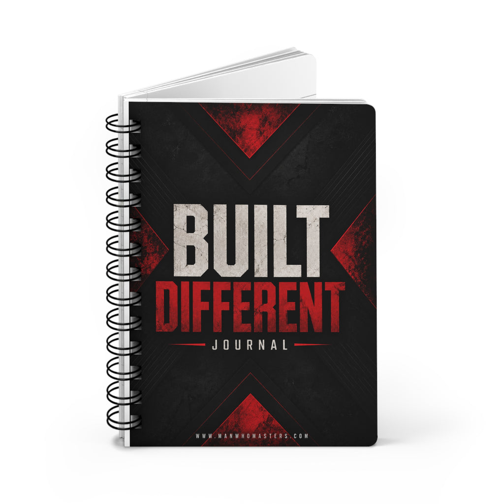 Built Different— Spiral-Bound Christian Devotional Notebook