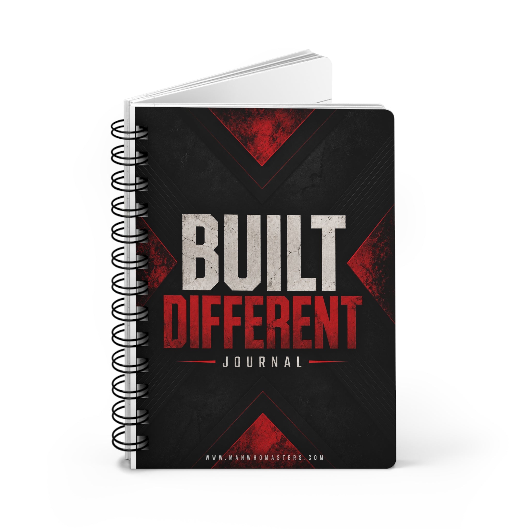 Built Different— Spiral-Bound Christian Devotional Notebook