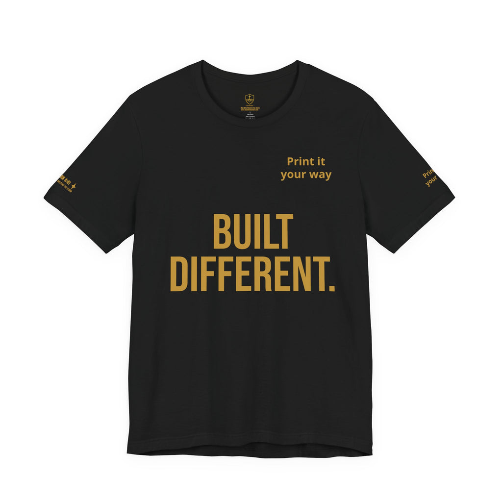 Personalized- BUILT DIFFERENT. | Master the Storm™ Graphic Tee